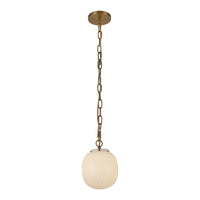 Cherise 7-in Steel Pendant