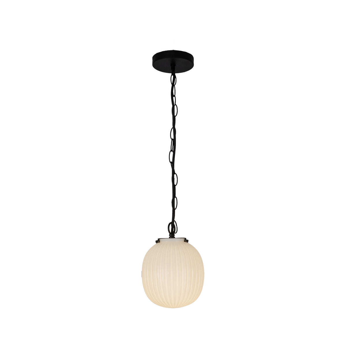 Cherise 7-in Steel Pendant