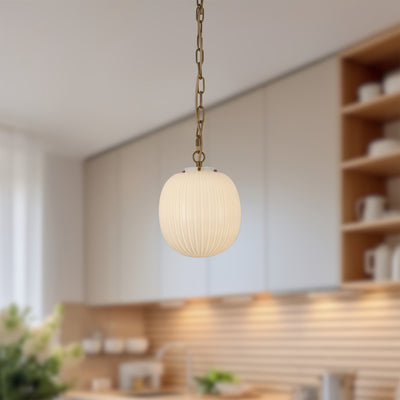 Cherise 12-in Steel Pendant
