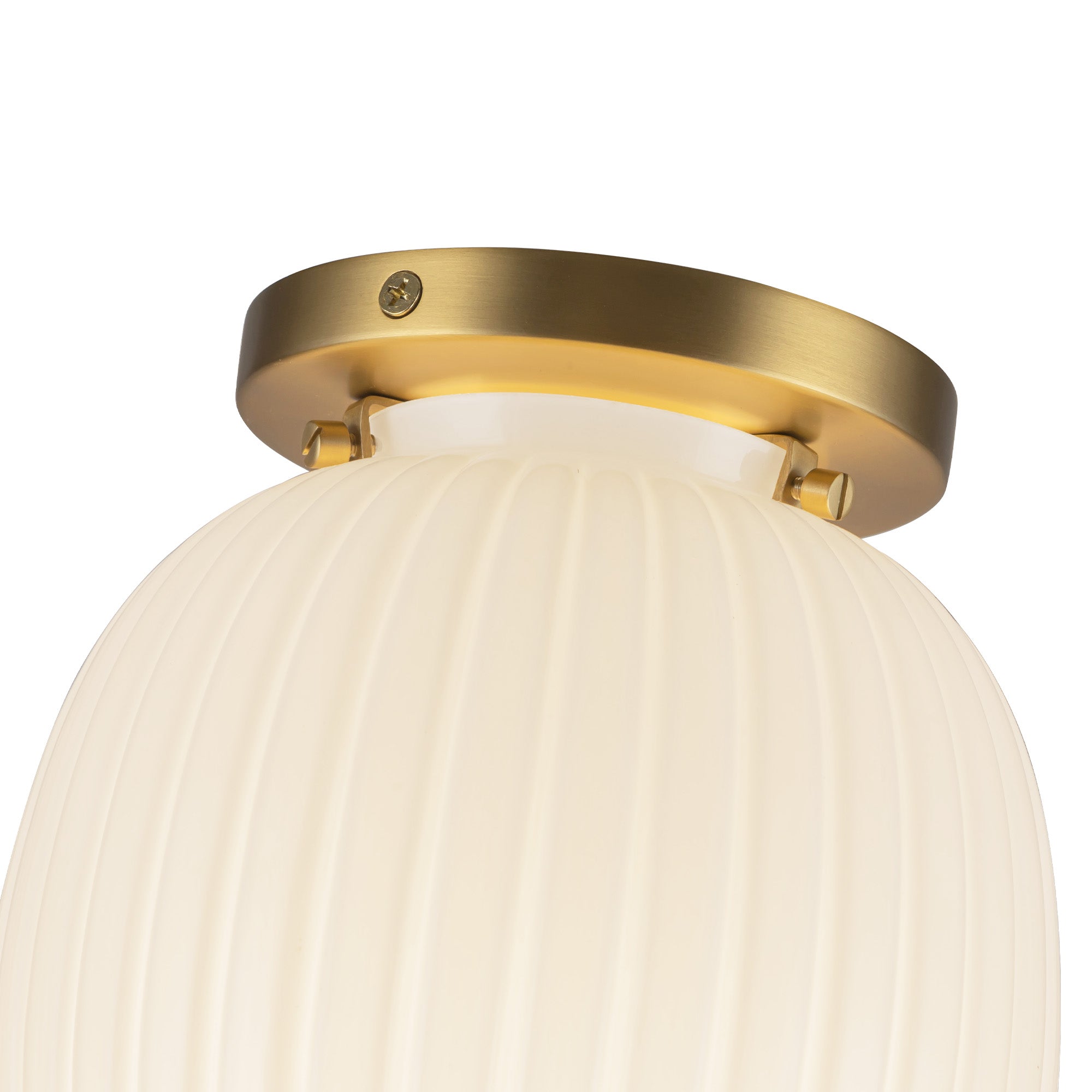 Cherise 7-in Steel Semi-Flush Mount