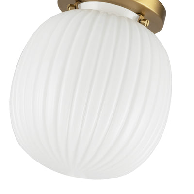 Cherise 7-in Steel Semi-Flush Mount