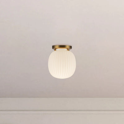 Cherise 7-in Steel Semi-Flush Mount
