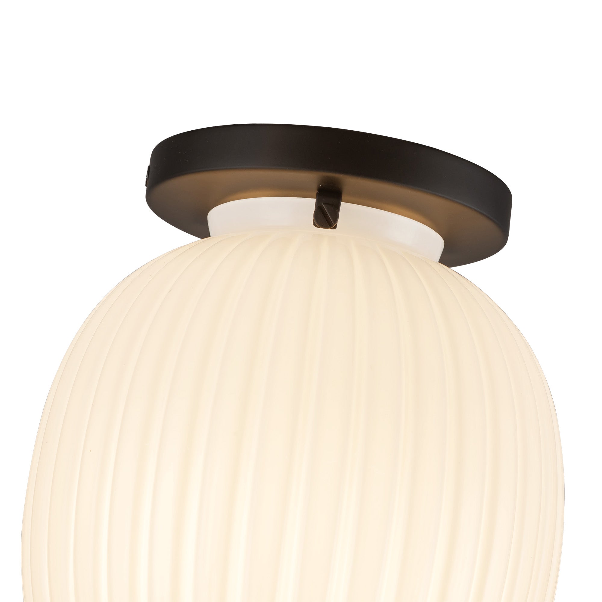 Cherise 7-in Steel Semi-Flush Mount