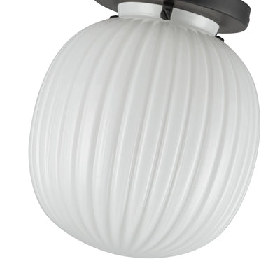 Cherise 7-in Steel Semi-Flush Mount