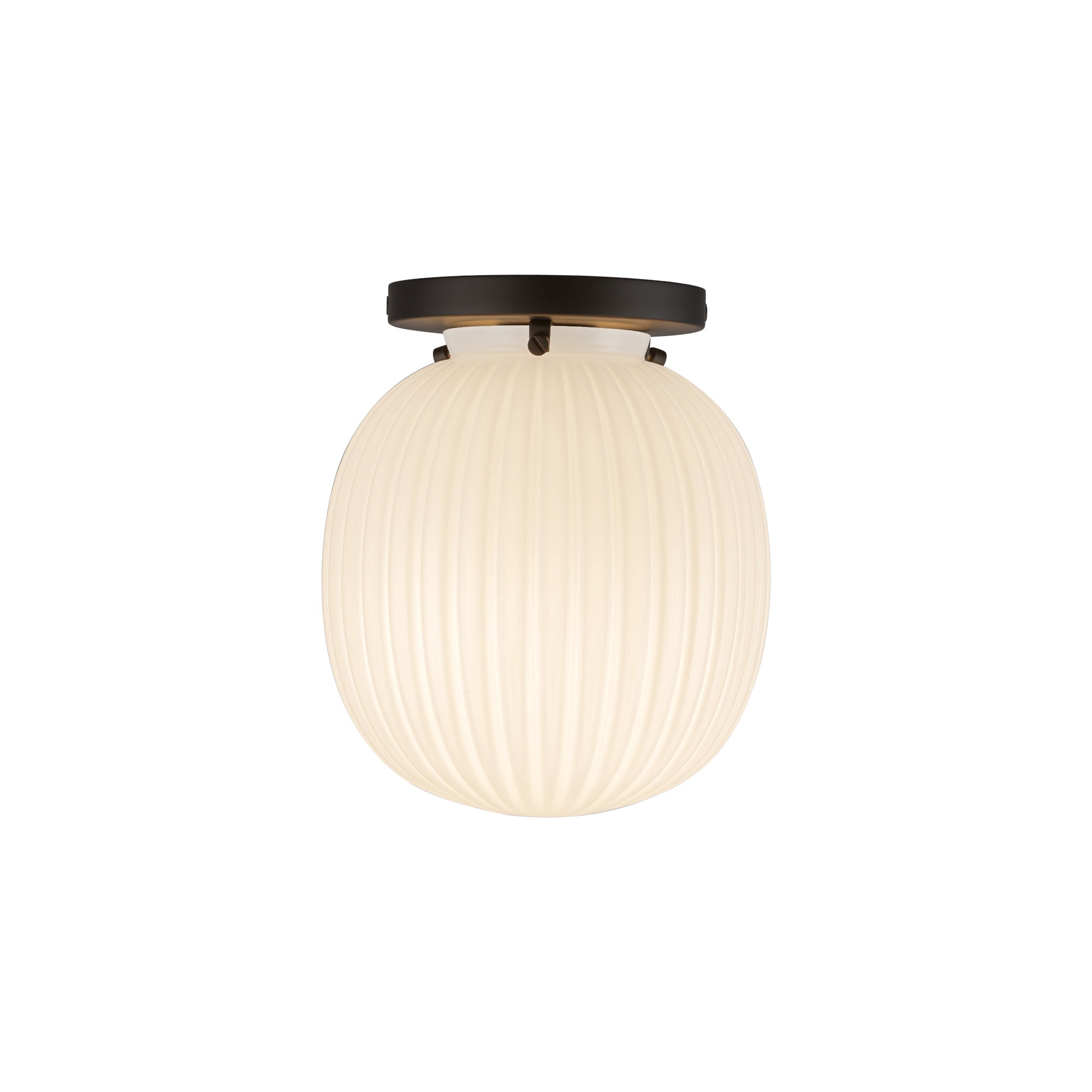 Cherise 7-in Steel Semi-Flush Mount