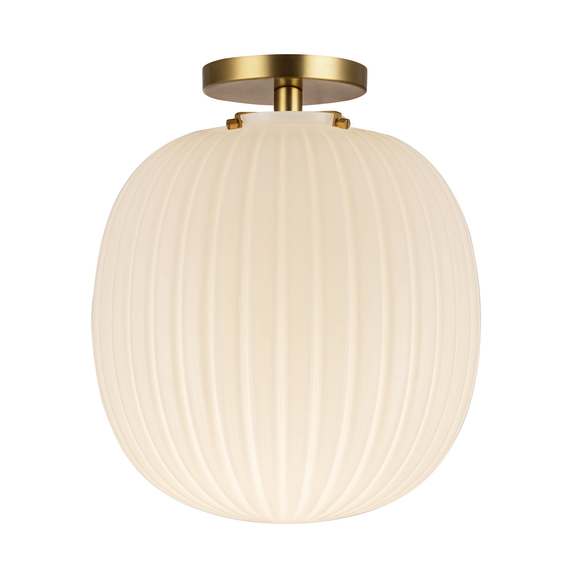 Cherise 12-in Steel Semi-Flush Mount