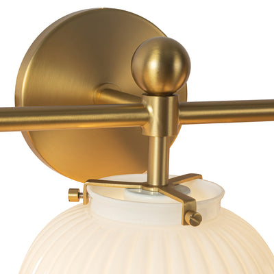 Cherise 29-in Steel Vanity Light