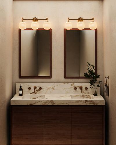 Cherise 29-in Steel Vanity Light