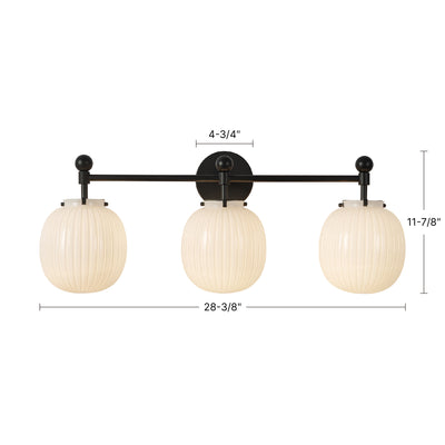Cherise 29-in Steel Vanity Light