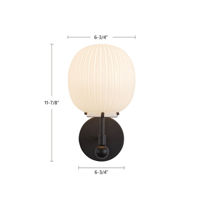 Cherise 7-in Steel Vanity Light