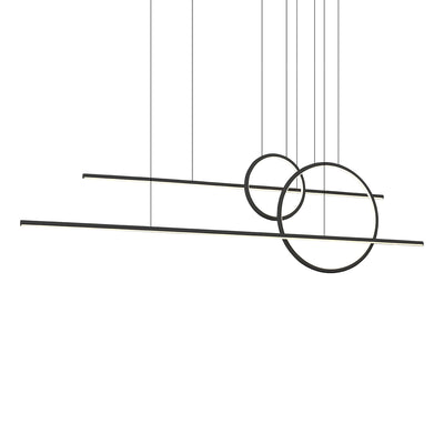 Chute Calypso 56-in Aluminum Multi Pendant