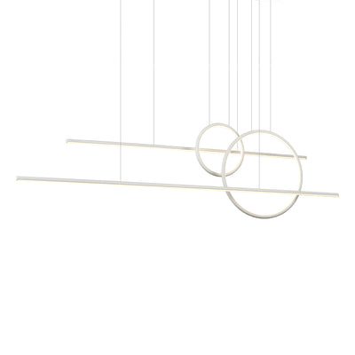 Chute Calypso 56-in Aluminum Multi Pendant