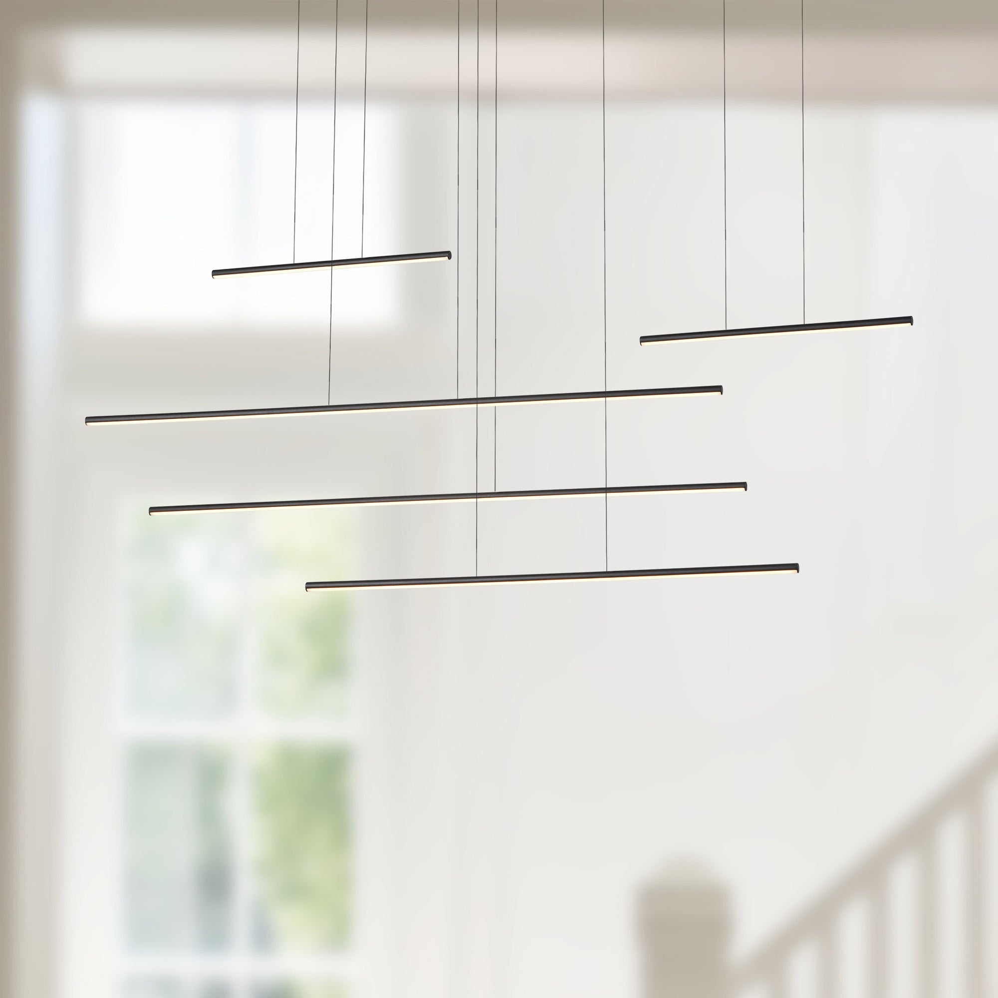 Chute Motion 60-in Aluminum Multi Pendant