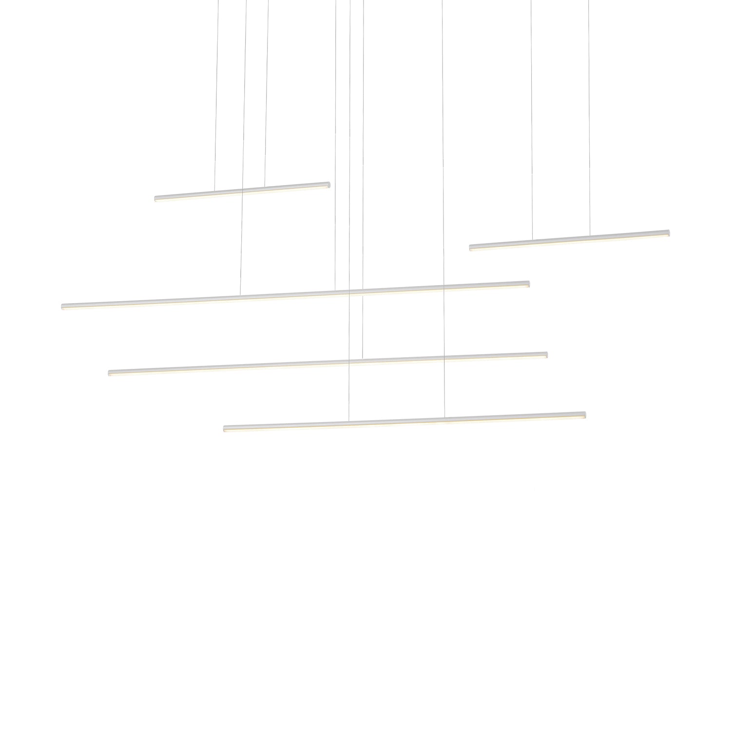 Chute Motion 60-in Aluminum Multi Pendant