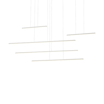 Chute Motion 60-in Aluminum Multi Pendant