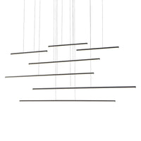 Chute Motion 70-in Aluminum Multi Pendant
