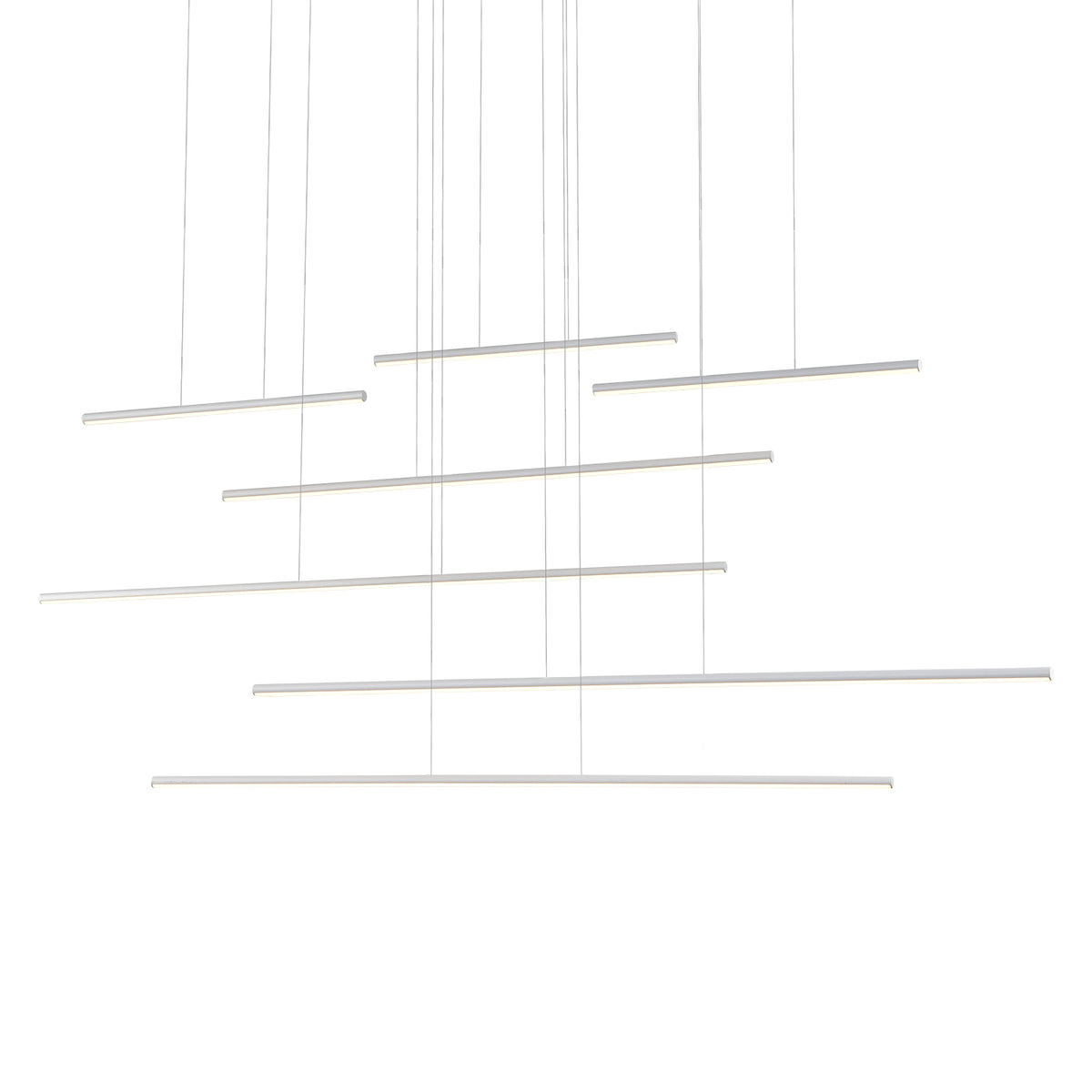 Chute Motion 70-in Aluminum Multi Pendant