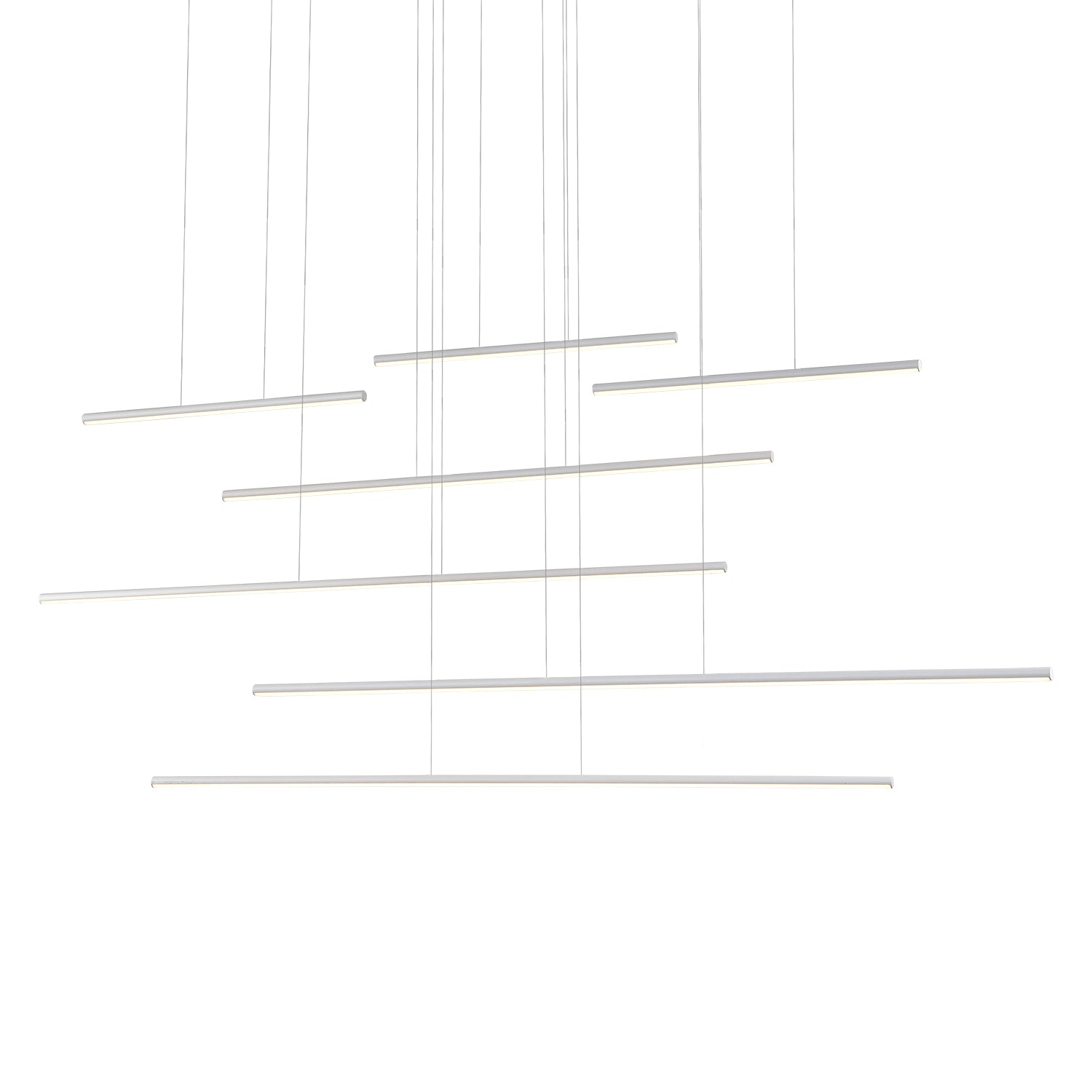 Chute Motion 70-in Aluminum Multi Pendant