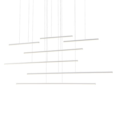 Chute Motion 70-in Aluminum Multi Pendant