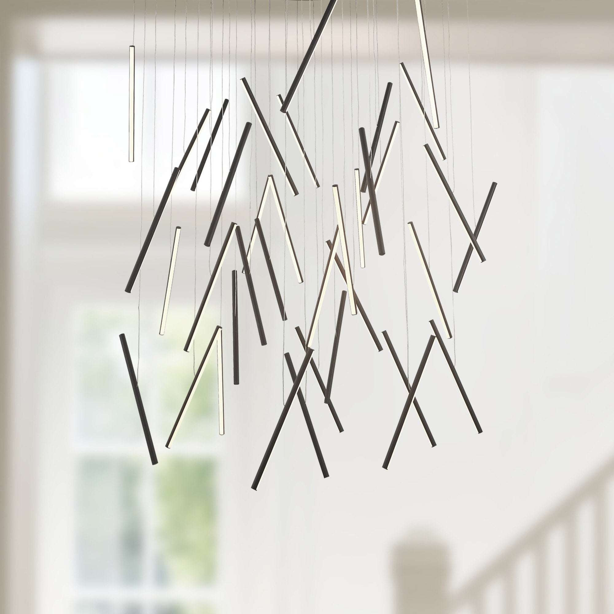 Chute 50-in Aluminum Multi Pendant