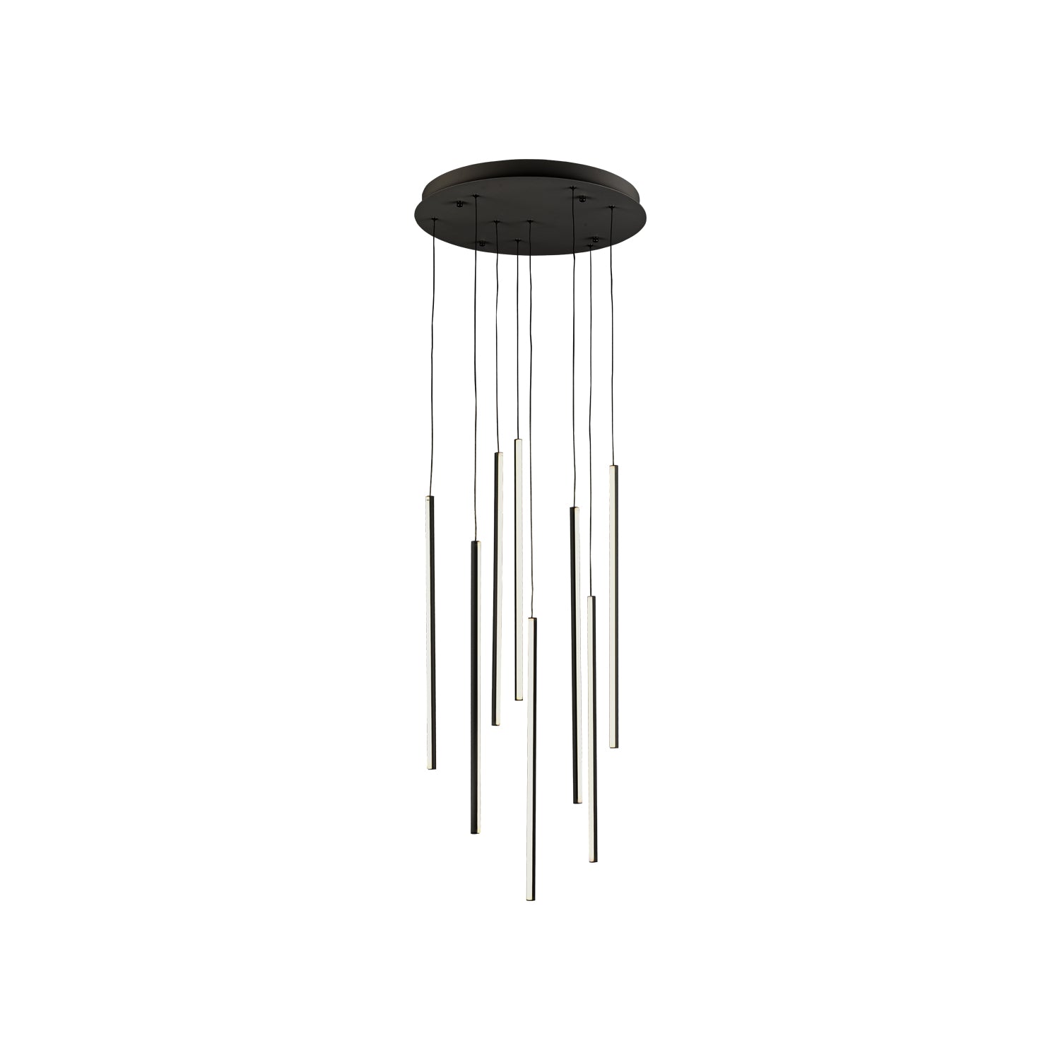 Chute 8 Head Aluminum Multi Pendant
