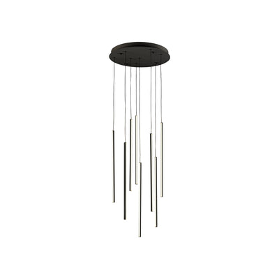 Chute 8 Head Aluminum Multi Pendant