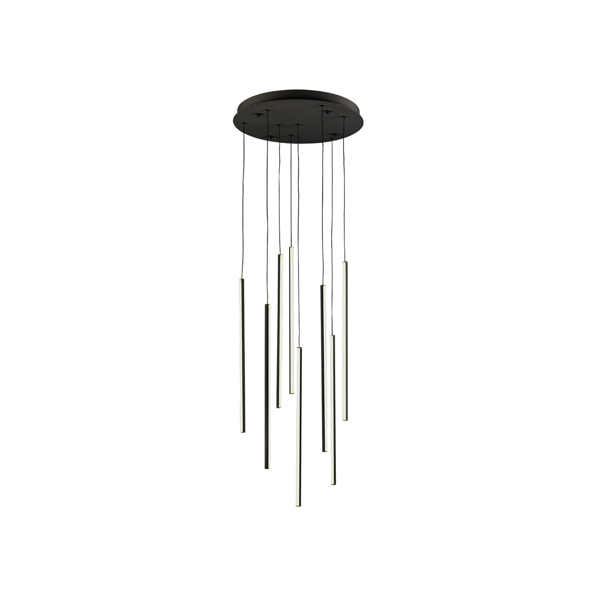 Chute 8 Head Aluminum Multi Pendant