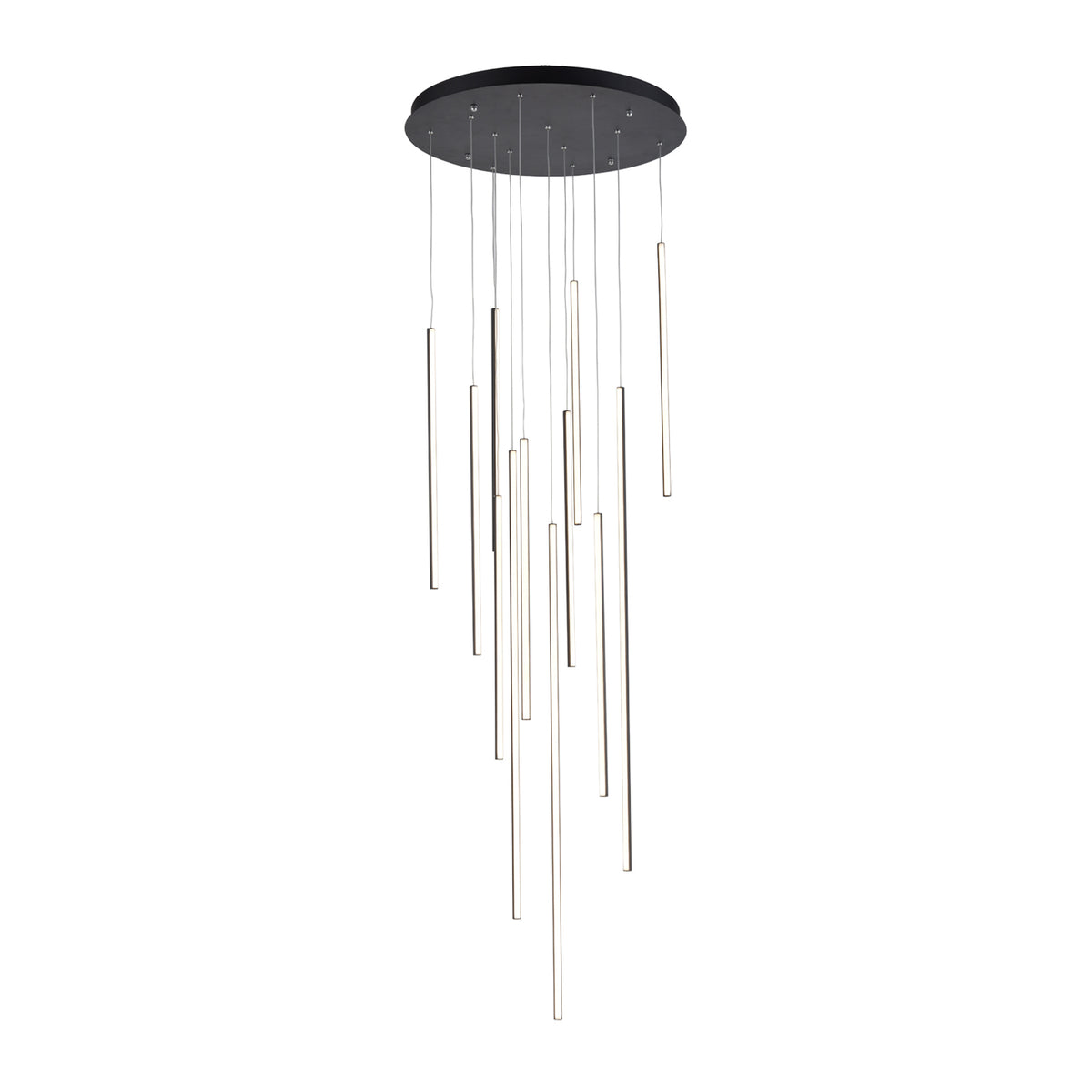 Chute 12 Head Aluminum Multi Pendant