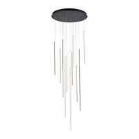 Chute 12 Head Aluminum Multi Pendant