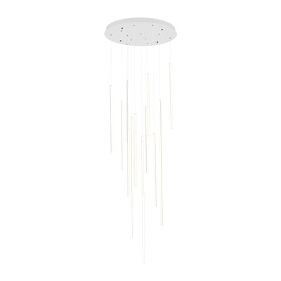 Chute 12 Head Aluminum Multi Pendant
