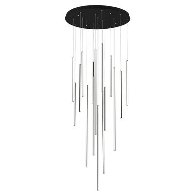 Chute 16 Head Aluminum Multi Pendant