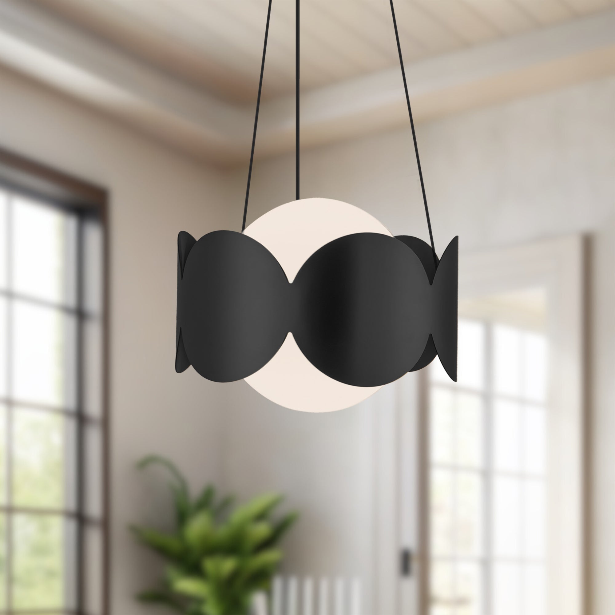 Ciel 10-in Steel Chandelier