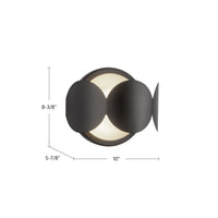Ciel 10-in Steel Wall Sconce