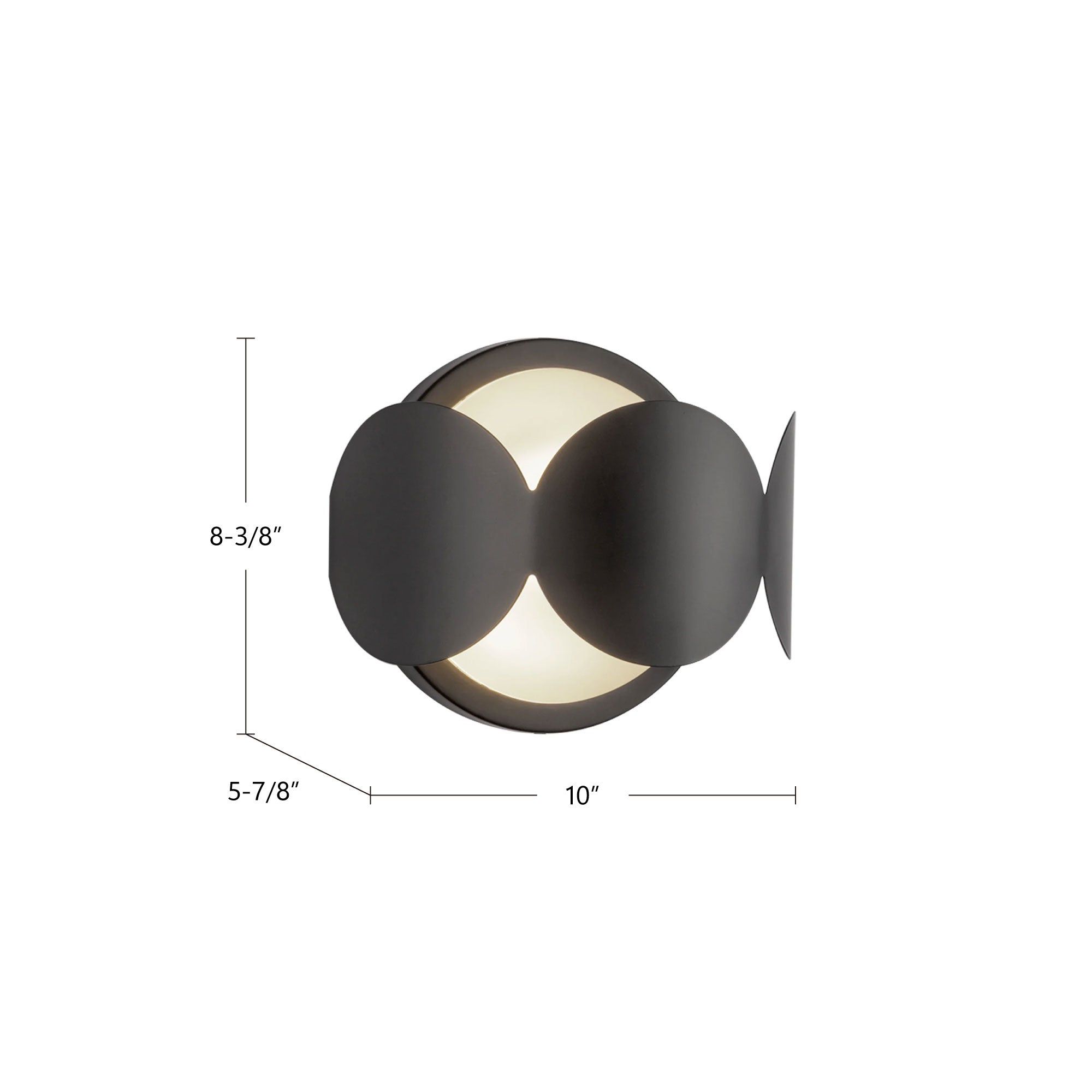 Ciel 10-in Steel Wall Sconce