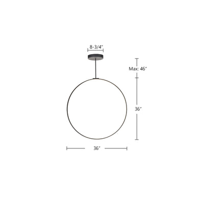 Cirque 36-in Aluminum Pendant