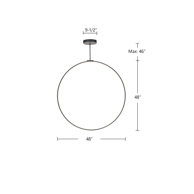 Cirque 48-in Aluminum Pendant