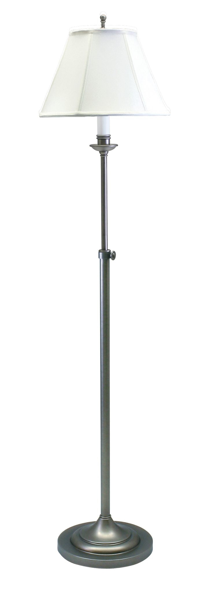 45-inch Club Antique Silver LED Floor Lamp