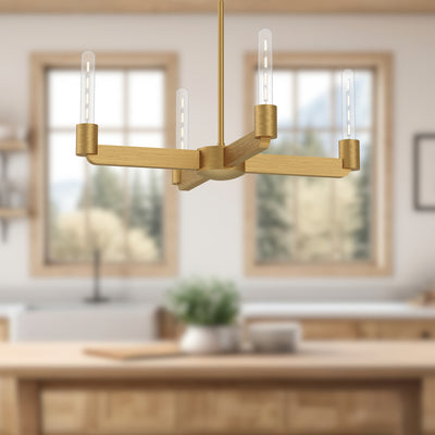 Claire 25-in Steel Chandelier