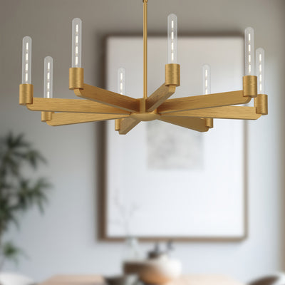 Claire 32-in Steel Chandelier