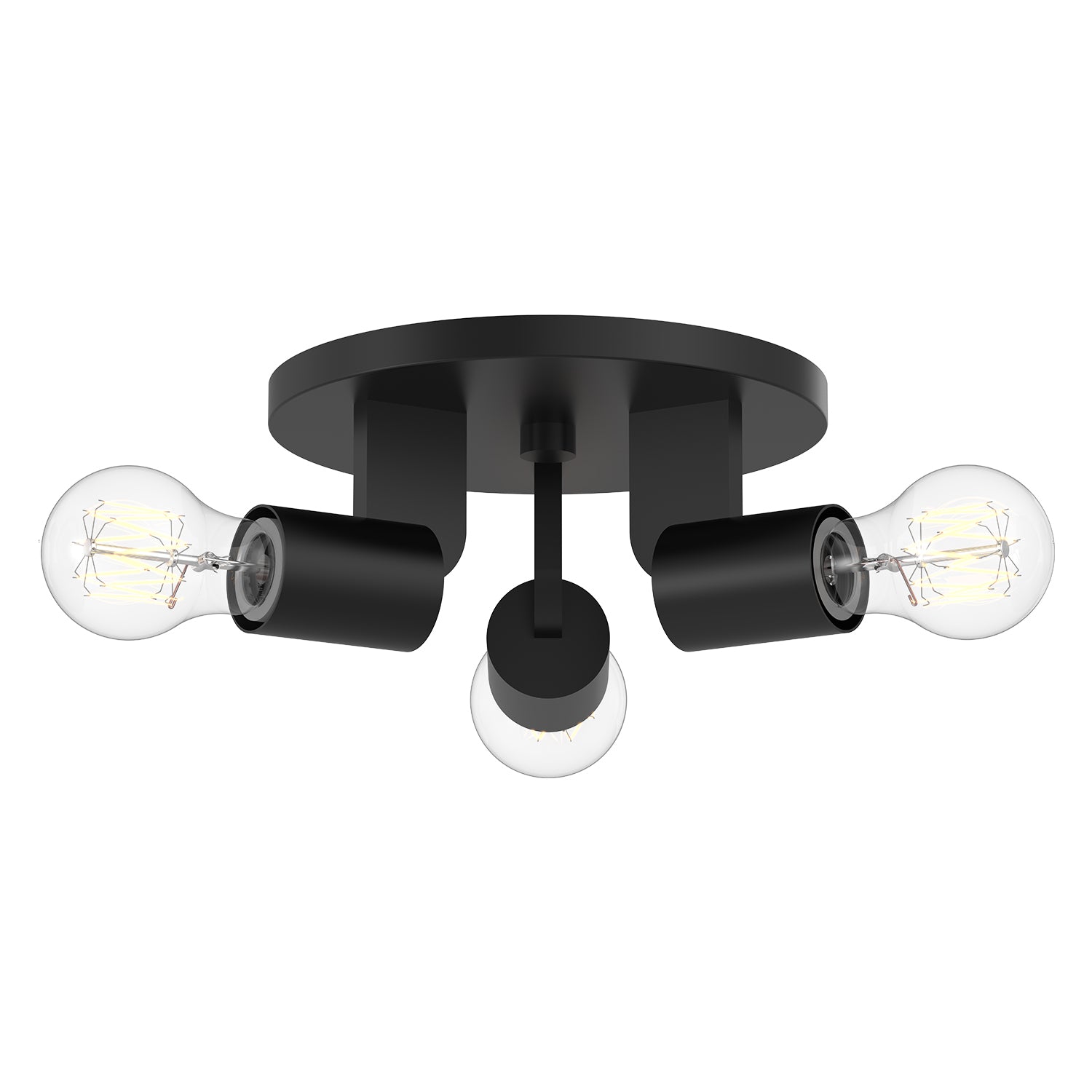 Claire 10-in Steel Semi-Flush Mount