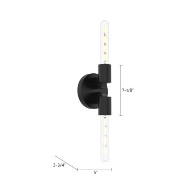 Claire 5-in 2 Lights Steel Vanity Light