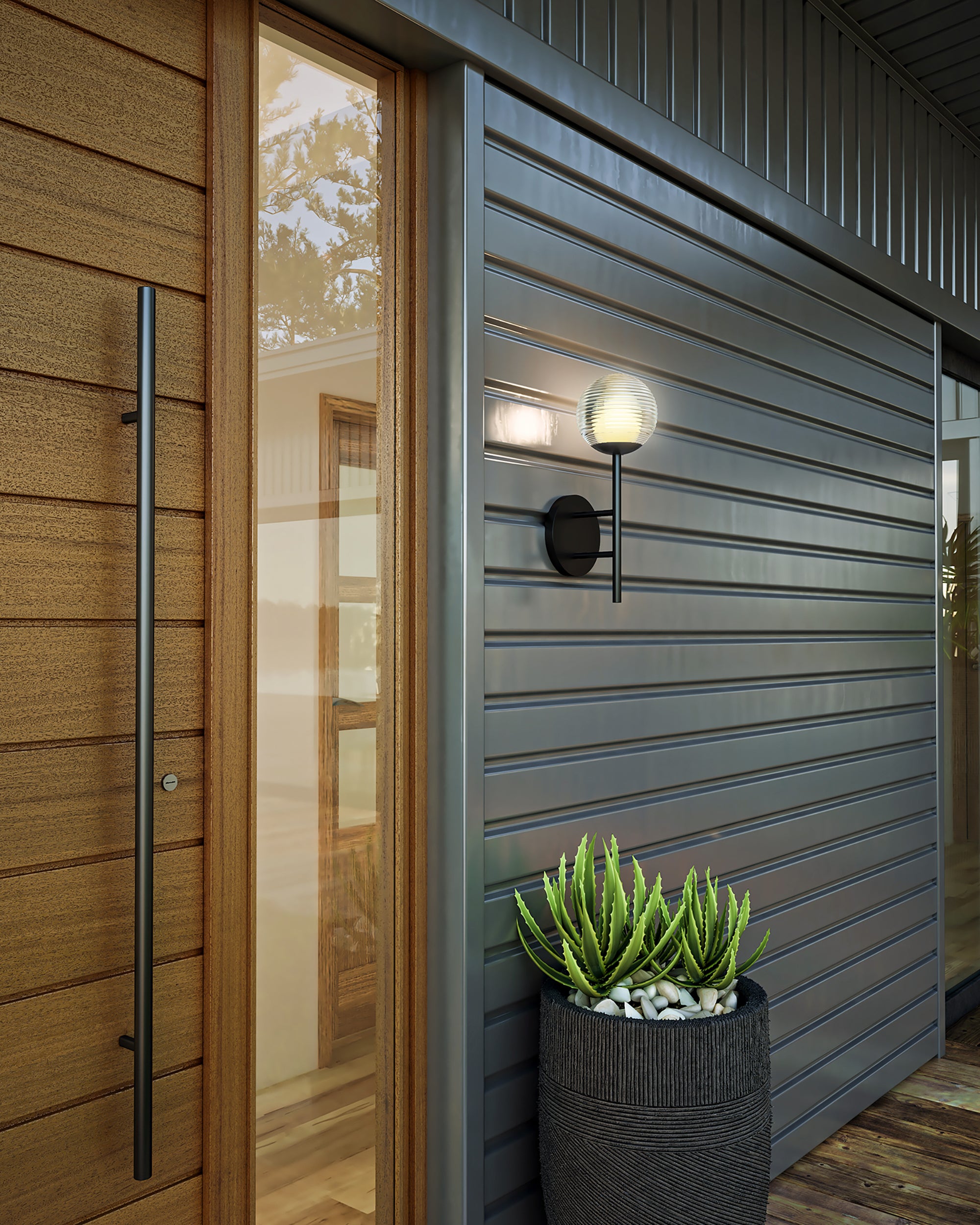 Claremont 13-in Aluminum Outdoor Wall Light