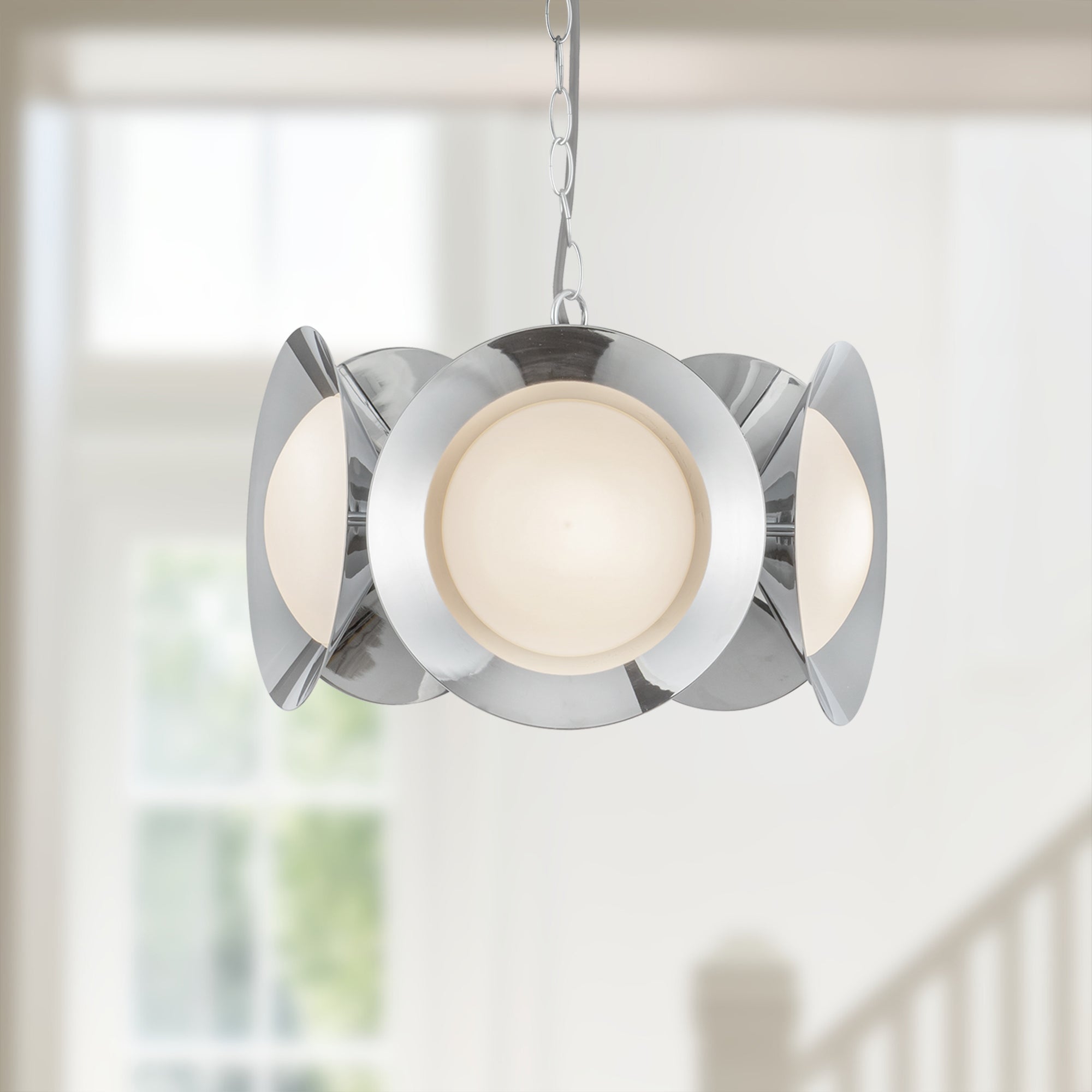 Cleo 16-in Steel Chandelier