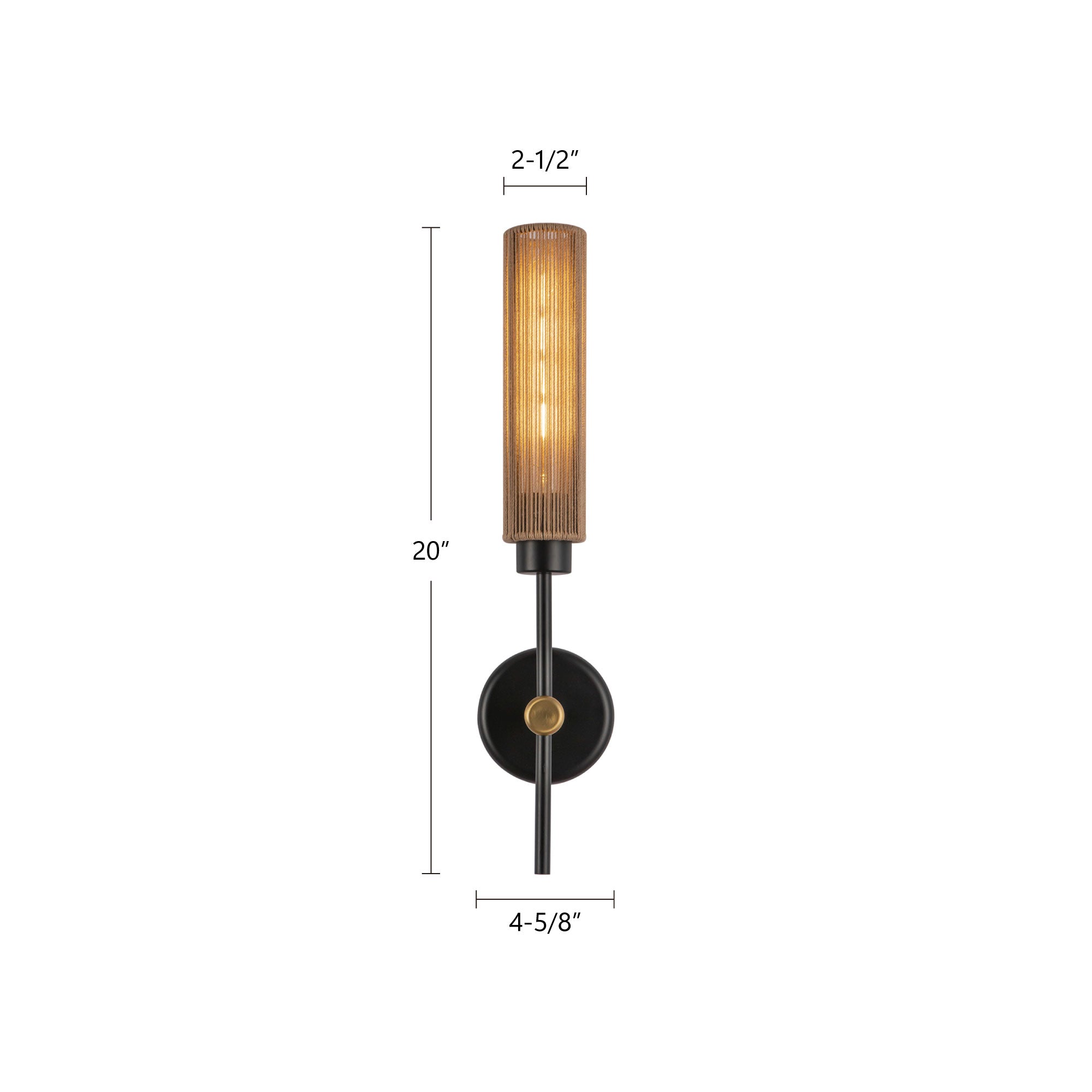 Colby 20-in Steel Vanity Light