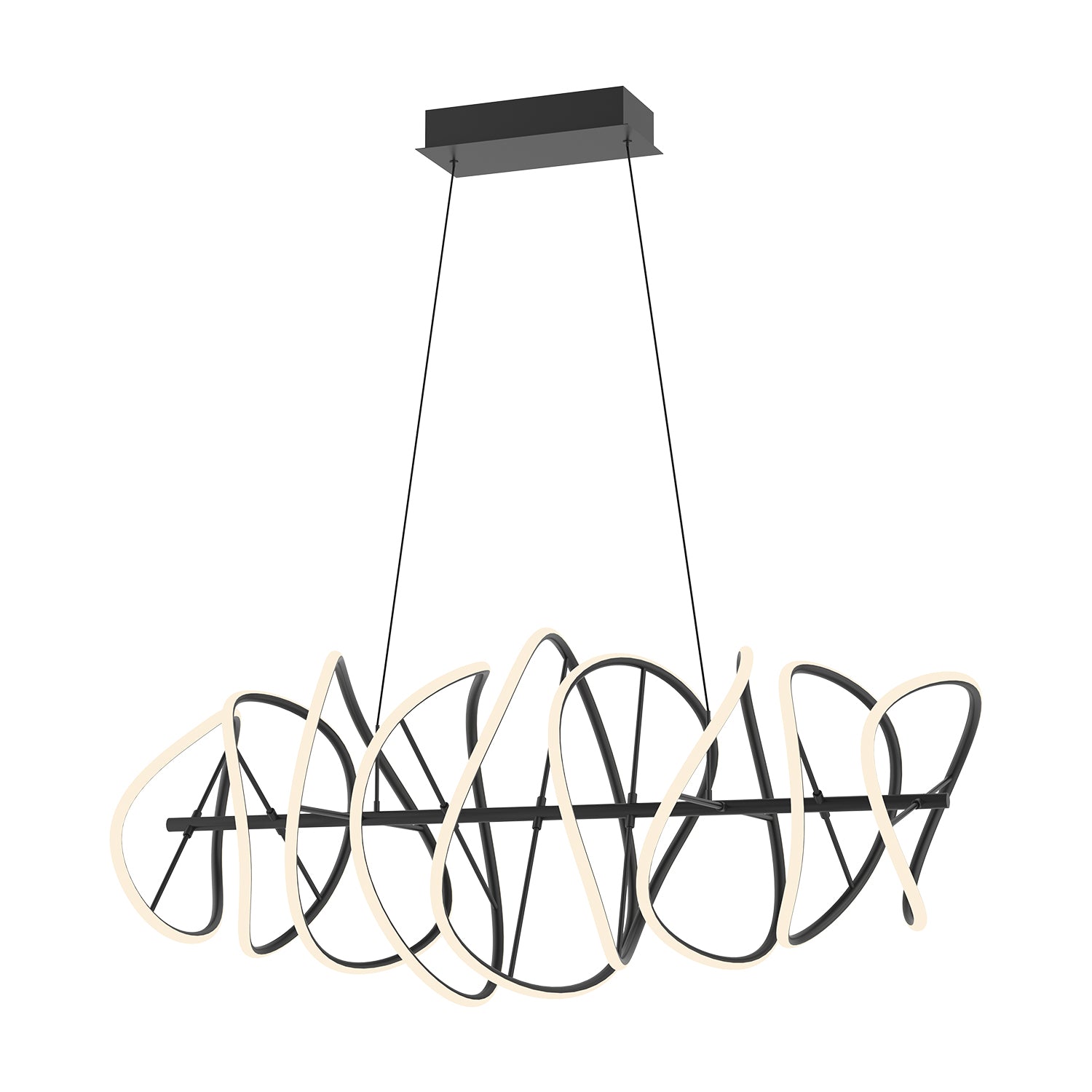 Collide 44-in Aluminum Chandelier