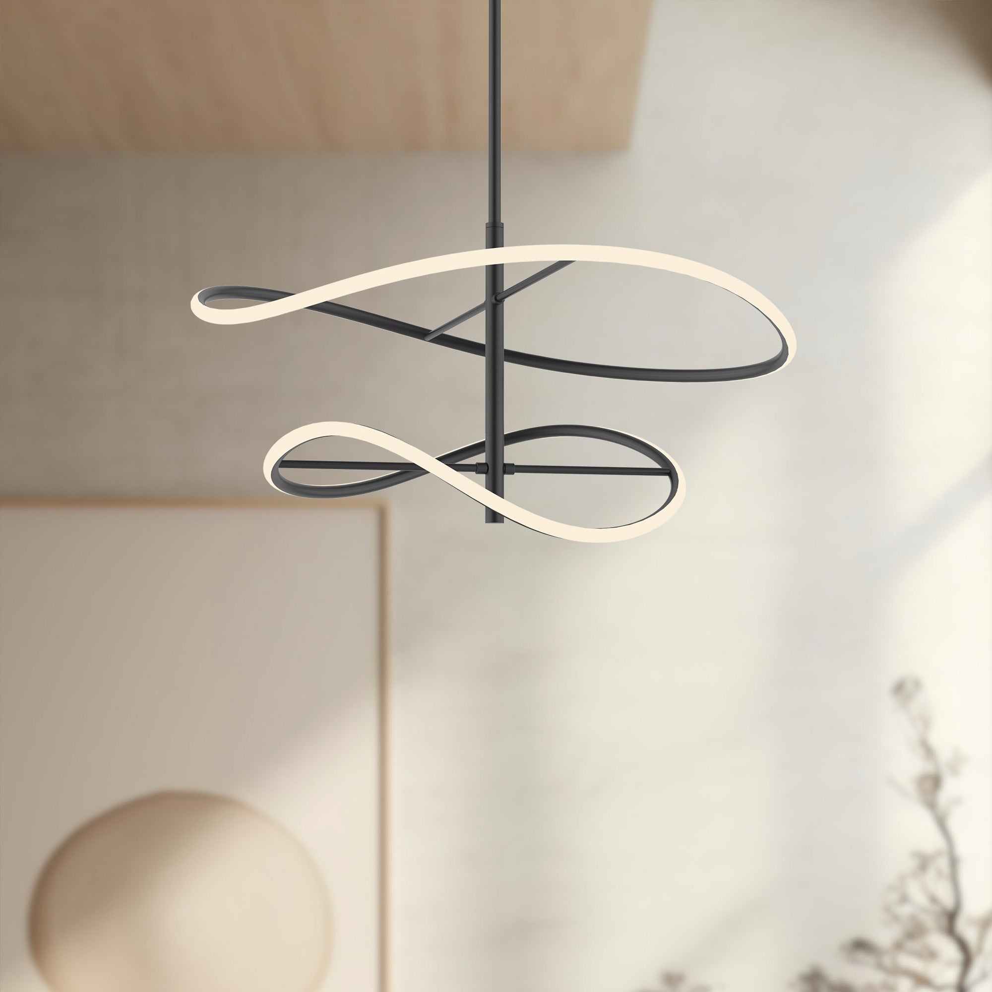 Collide 24-in Aluminum Pendant