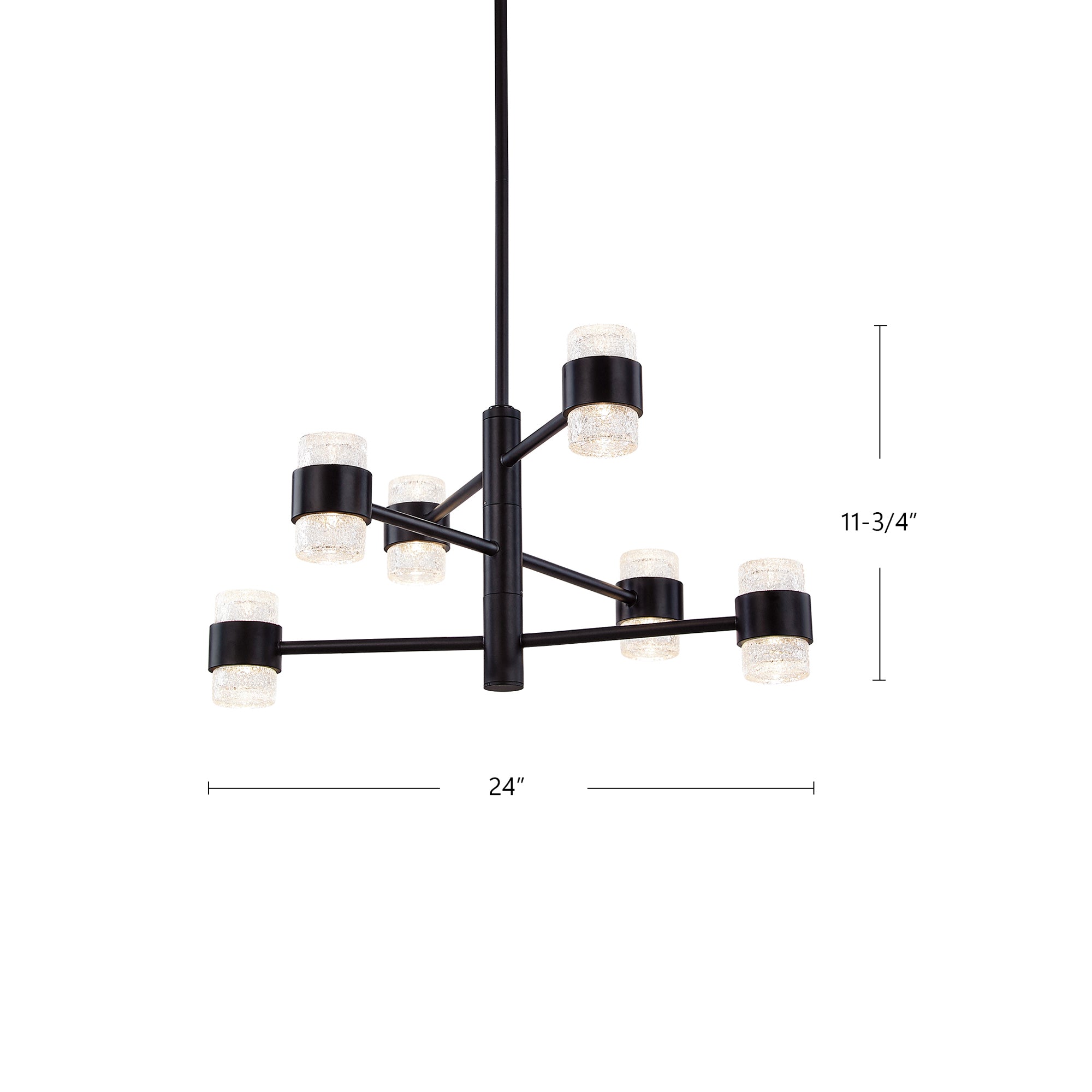 Copenhagen 24-in (3 Tier) Aluminum Outdoor Pendant