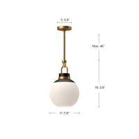 Copperfield 12-in Steel Pendant