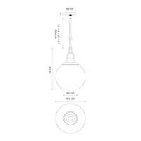 Copperfield 16-in Steel Pendant
