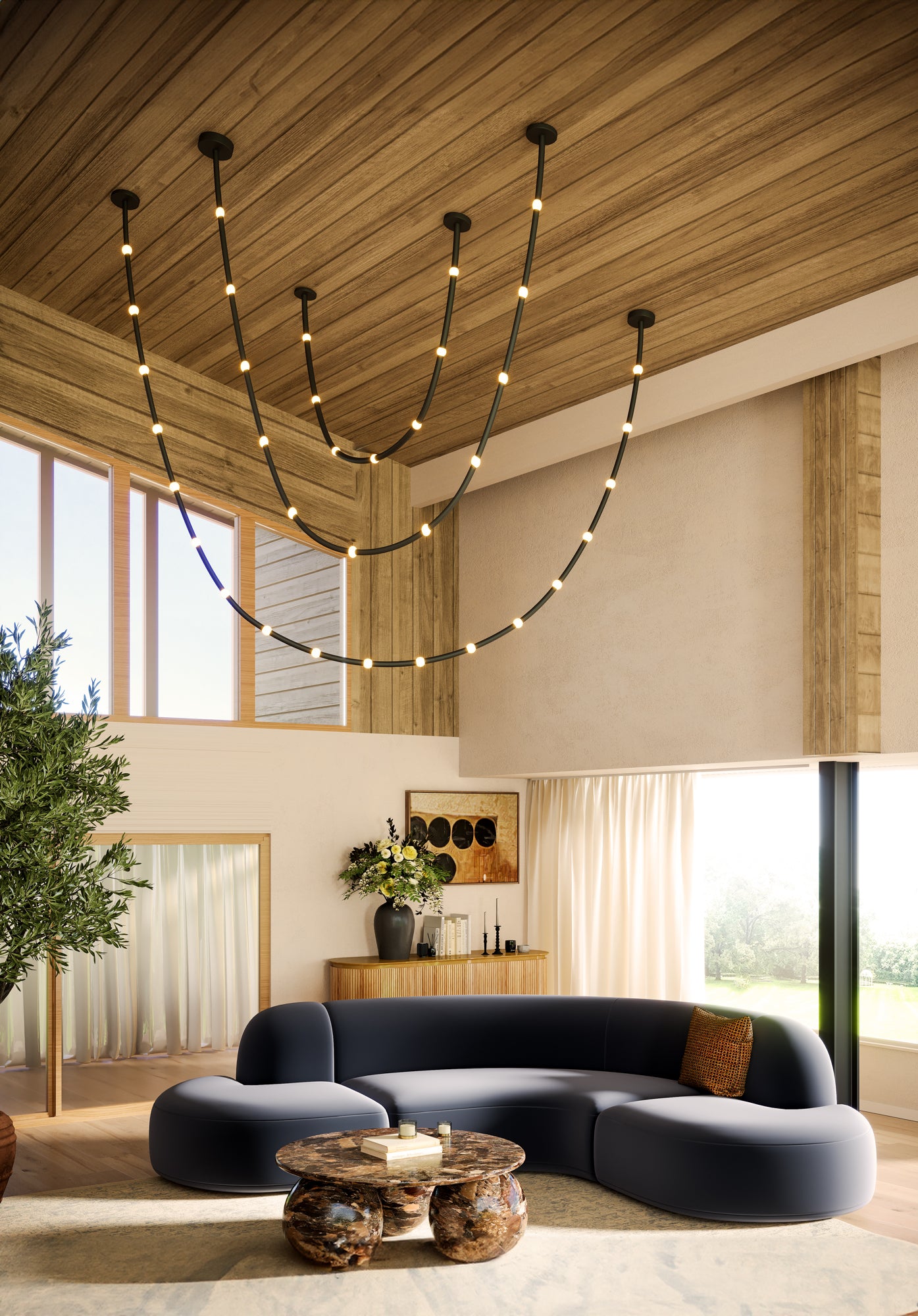 Corda 7-ft Aluminum Pendant